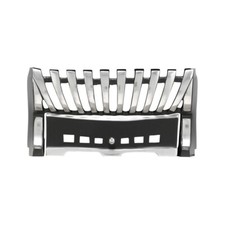 Elegance Fire Fret Front 16" SILVER BLACK CHROME EFFECT Gas / Electric Fires NEW