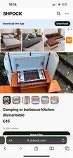 BBQ Camping Kitchen Cooker Table Stand  Storage 