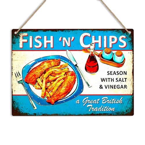 Fish chips vintage kitchen - chips,