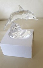 Swarovski Crystal DOLPHIN ON A