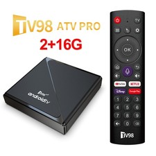 TV98 Android 14.0 Smart TV Box Quad Core 16GB UHD 8K 5G WiFi BT Media Player UK
