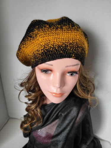 Handmade crochet beret - crochet, hat