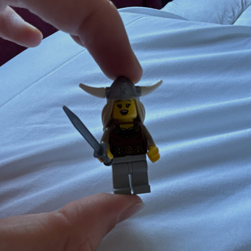 Lego plastic viking woman - lego,