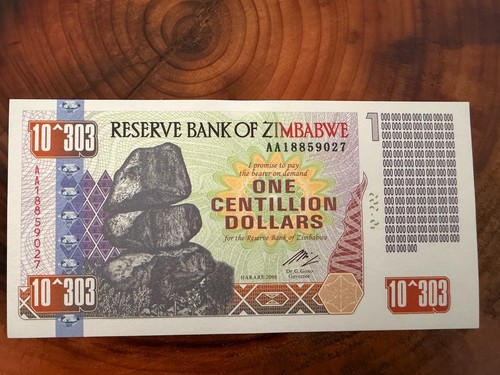 Reserve bank zimbabwe one - reserve,