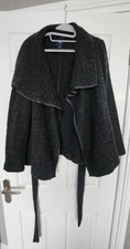 Women's Gap Grey Boucle Wrap Jacket, Very Good Condition, Size L (14-16)