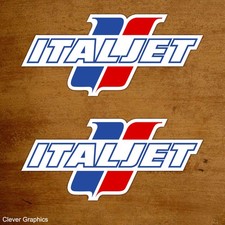 Italjet Classic Stickers x2 with FREE POSTAGE.