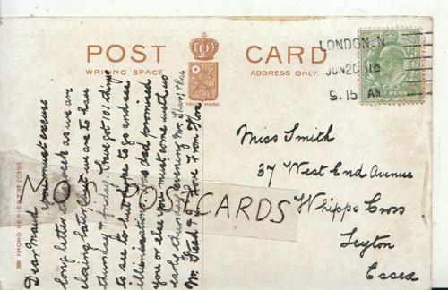 Genealogy postcard smith - genealogy,