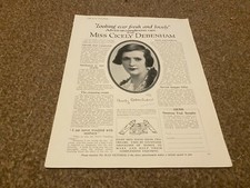 PLPS22 ADVERT 11X8 MISS CICELY DEBENHAM - PONDS COLD CREAMS