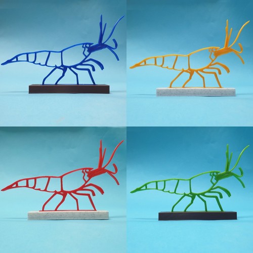 Decorative shrimp red fire - decorative,