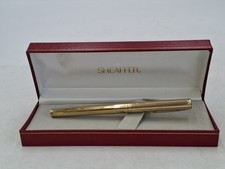 Vintage Lloyds Bank Electroplated Gold Sheaffer Fountain Pen in Presentation Box