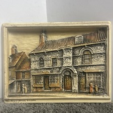 The Jews House Lincoln, Ivorex Wall Plaque, Vintage, Osborne, Early 1900s