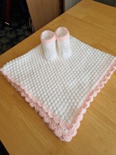 Hand crochet baby blanket - baby,