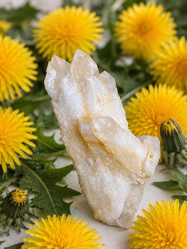 Pineapple quartz crystal - quartz,
