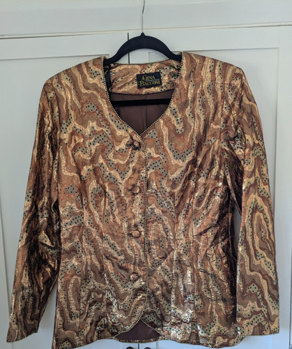 Vintage gina bacconi gold long - vintage,