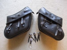 Leather Motorcycle Saddlebags