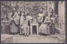 China Historic Postcard 1900-20s The Chinese Taoist Priests