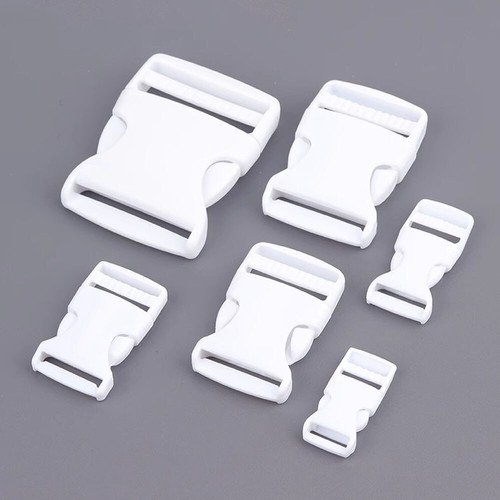 White plastic side release - white,