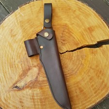 Leather sheath for knife blade - for,
