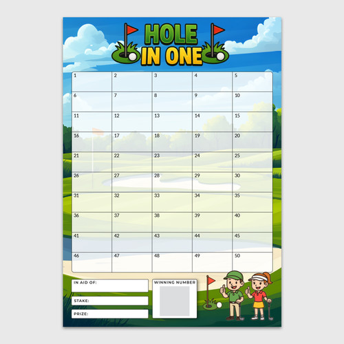 Golf fundraiser scratch - scratch, cards