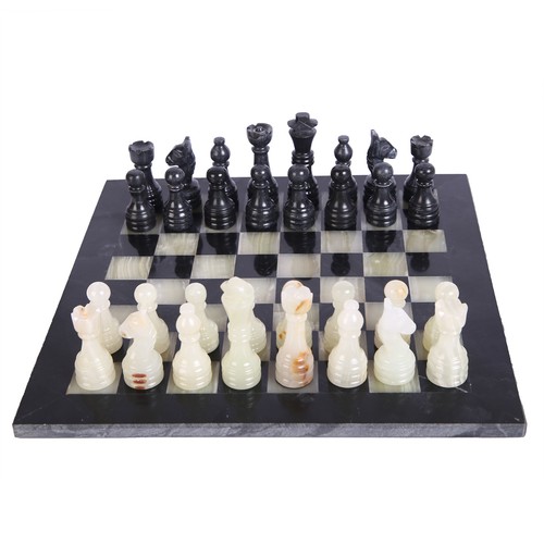 Marble chess set black onyx - marble, &