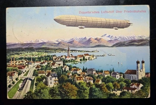 Germany 1910 zeppelin over - germany,