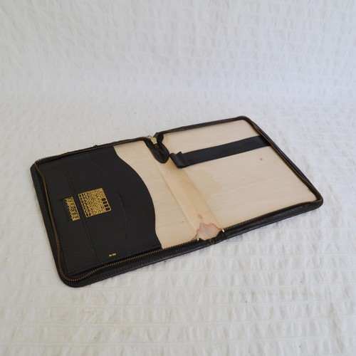 Vintage black leather writing - vintage,