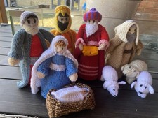 Handmade Nativity Knitted