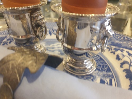 Proper posh silver plated egg - plated,