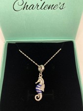 Seahorse blue S925 Sterling