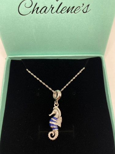 Seahorse blue s925 sterling - seahorse,