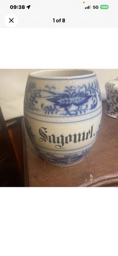 Vintage apothecary jar sagomel - vintage,