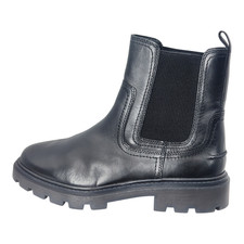 M&S Black Leather Chunky