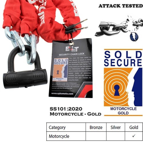 Sold secure gold bolt - sold,