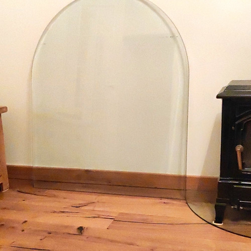Arched curved clear glass - curved,
