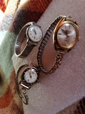 3 X Vintage Ladies Mechanical Watches All Work, Read Description Everite Queen