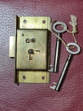 vintage brass secure lever