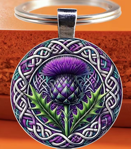Scottish thistle celtic knot - scottish,