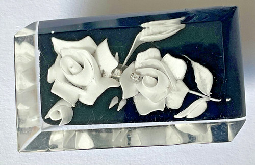 Vintage reversed carved lucite - vintage,
