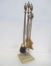 Large Antique Brass Companion