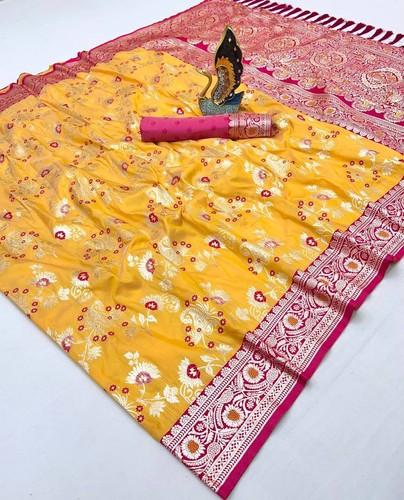 Pure banarasi silk saree - silk,
