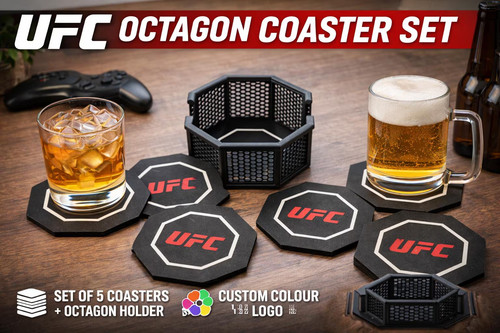 Ufc octagon coaster - coaster, set