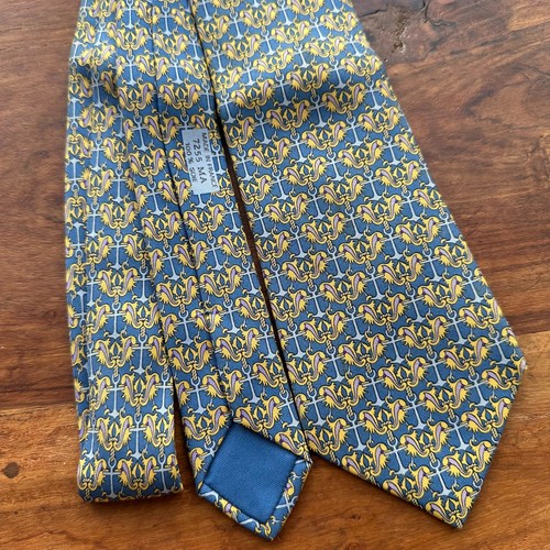 Hermès 100 silk tie anchor - 100%,