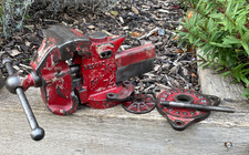 Vintage Record No 74 Auto Vice 4" Jaw Swivel Bench Vice Engineer Tool