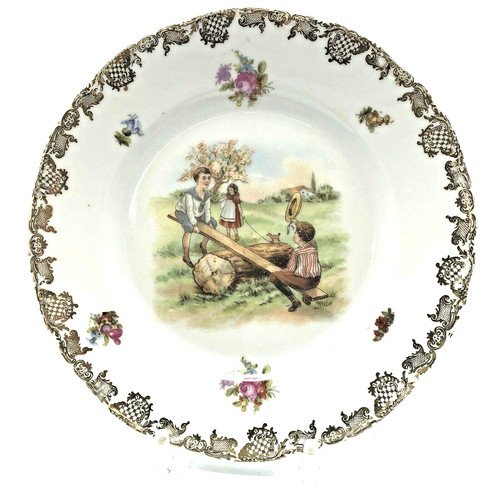 Antique child plate - antique, child’s