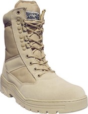 Leather combat boots - boots, patrol