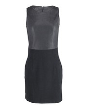 Theory Leather Bodice Dress In