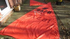 Mirror Dinghy Mainsail and jib, with plastic battens.