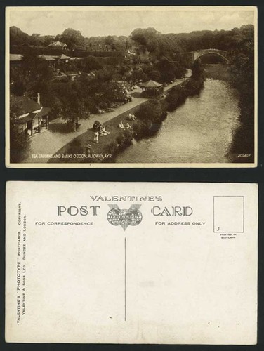 Alloway old postcard tea - alloway,