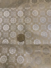 Vintage Ivory Cream Damask