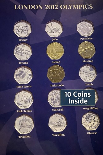 London 2012 olympic 50p coin - 2012,